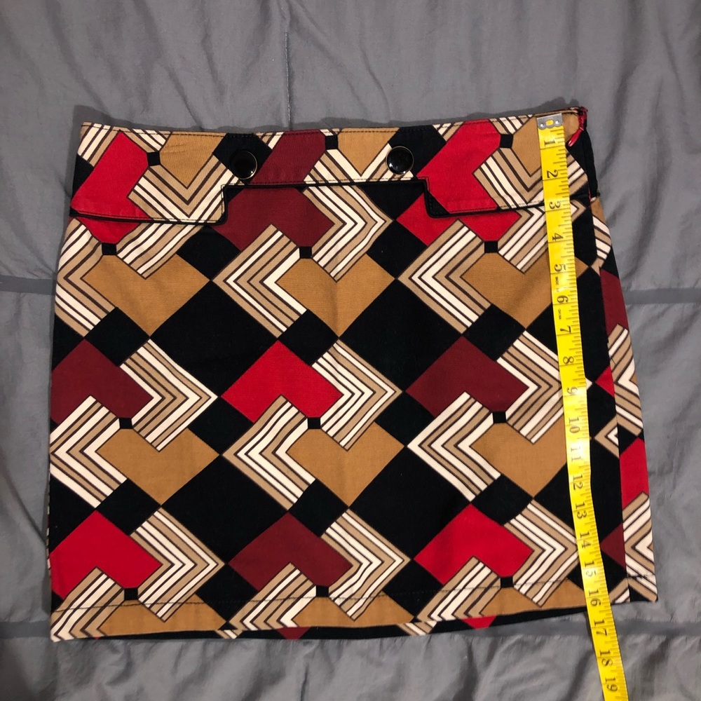 Loft Ann Taylor Funky Vintage Look Skirt 8 Petite EUC - Picture 8 of 8